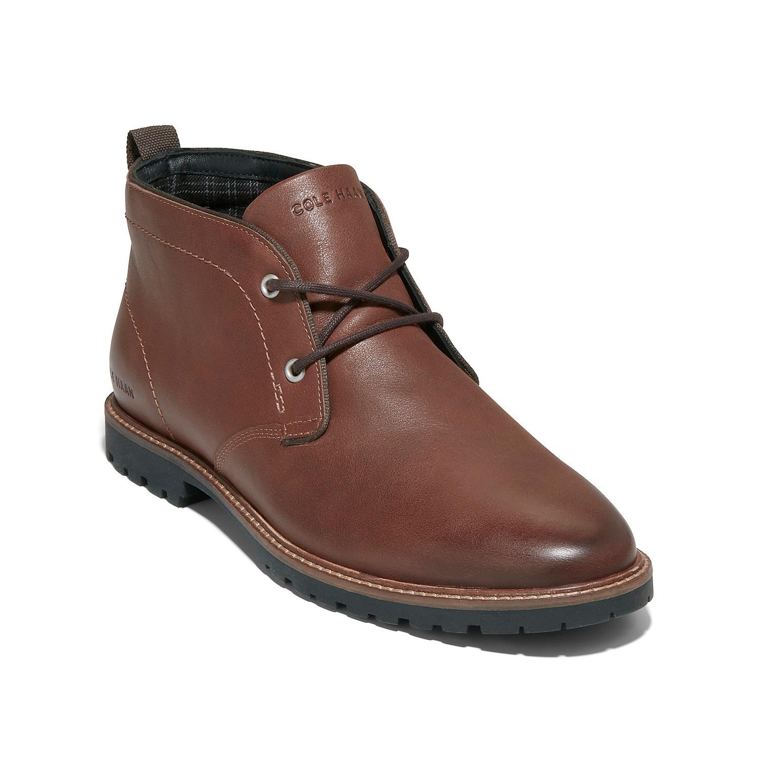 Cole Haan Midland Mens Leather Chukka Boots Brown Product Image