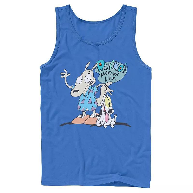 Mens Nickelodeon Rockos Modern Life Show Intro Tank Top Product Image