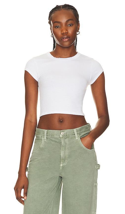 Silk Cropped Tee Product Image