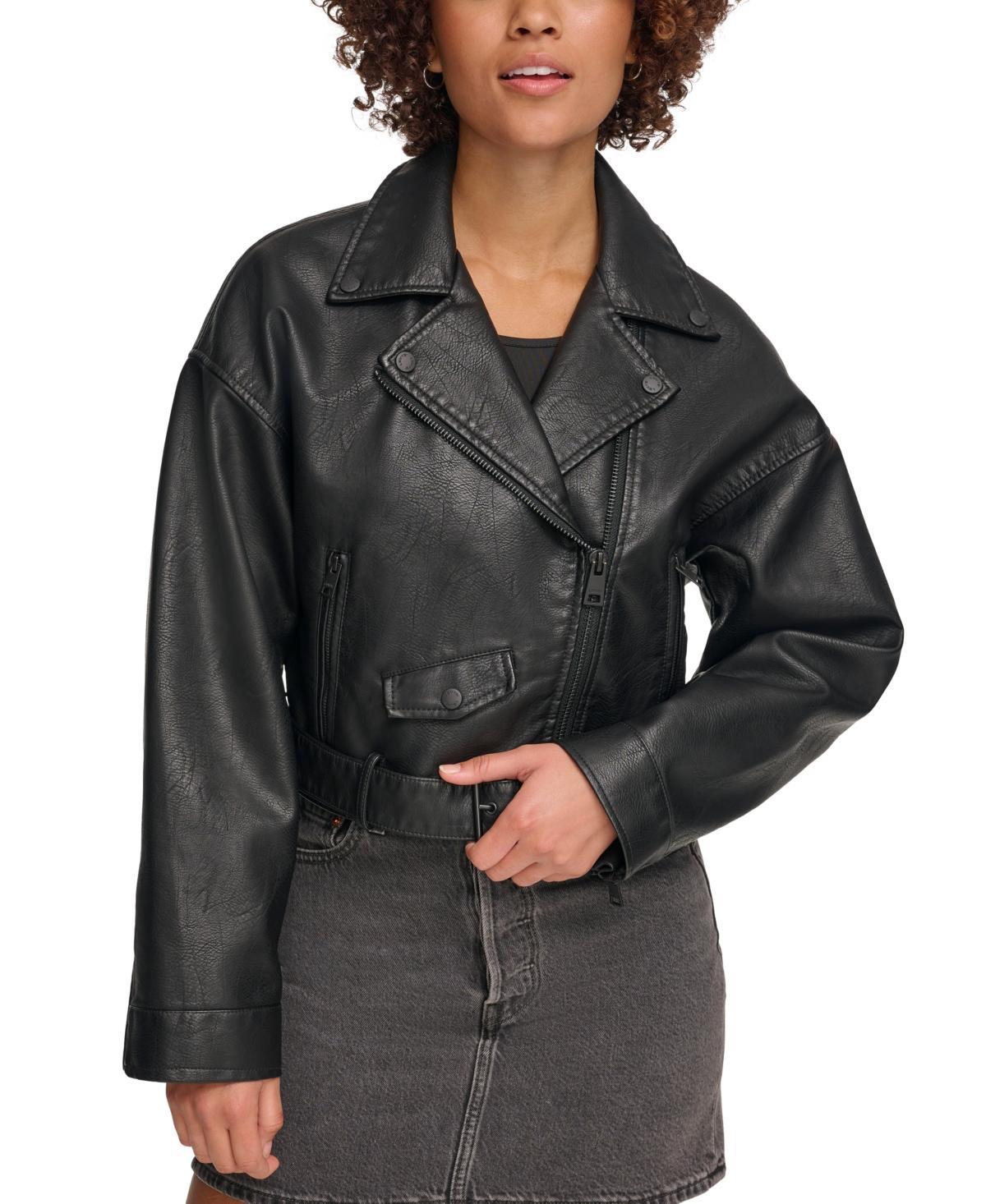 levis Faux Leather Moto Jacket Product Image