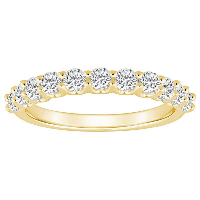 Alyson Layne 14k Gold 1 1/10 Carat T.W. Diamond 11-Stone Wedding Band, Womens Yellow Product Image