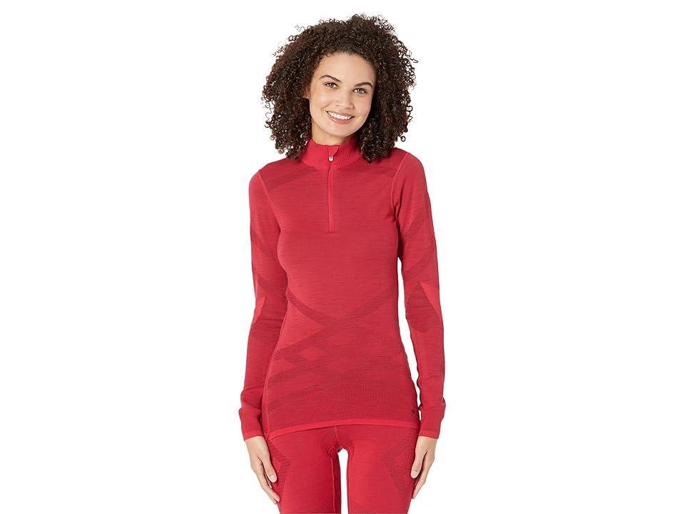 Smartwool Intraknit Merino 200 1/4 Zip (Pomegranate) Women's Clothing Product Image