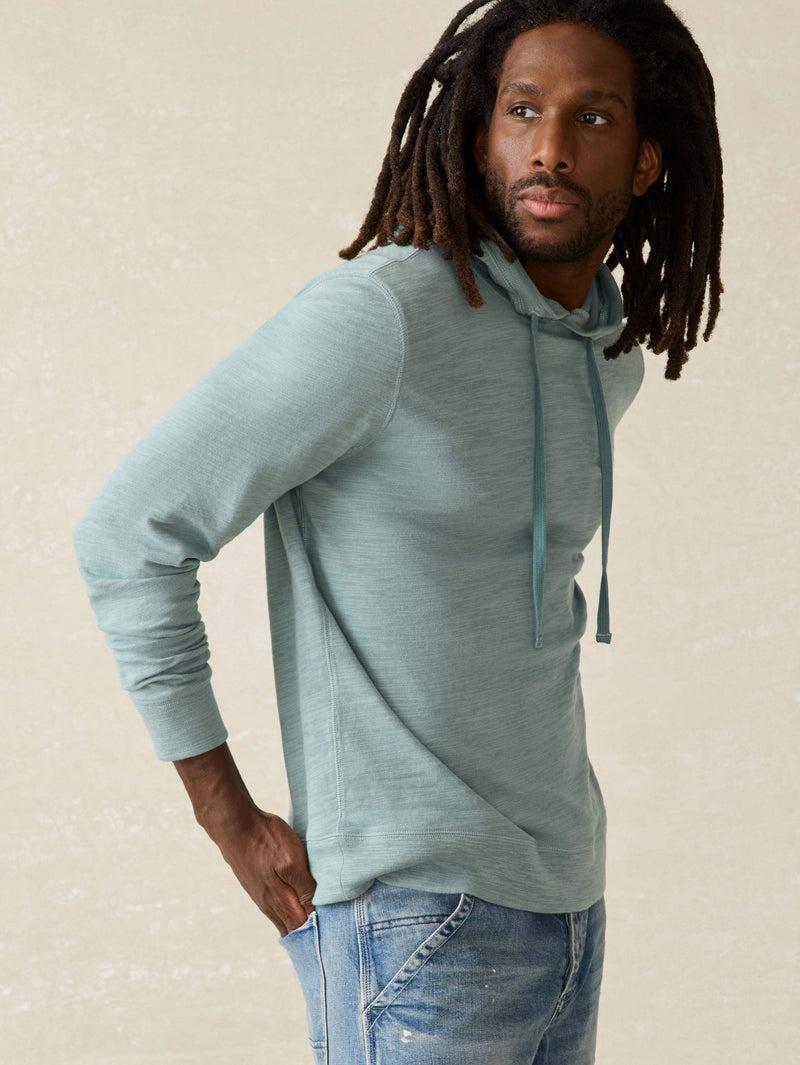 Sunwashed Slub Hoodie - Ocean Glass Product Image