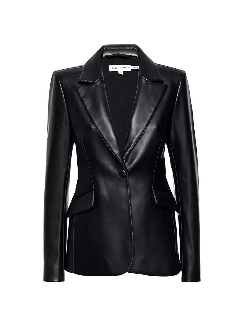 Better Than Leather Single-Button Blazer Product Image