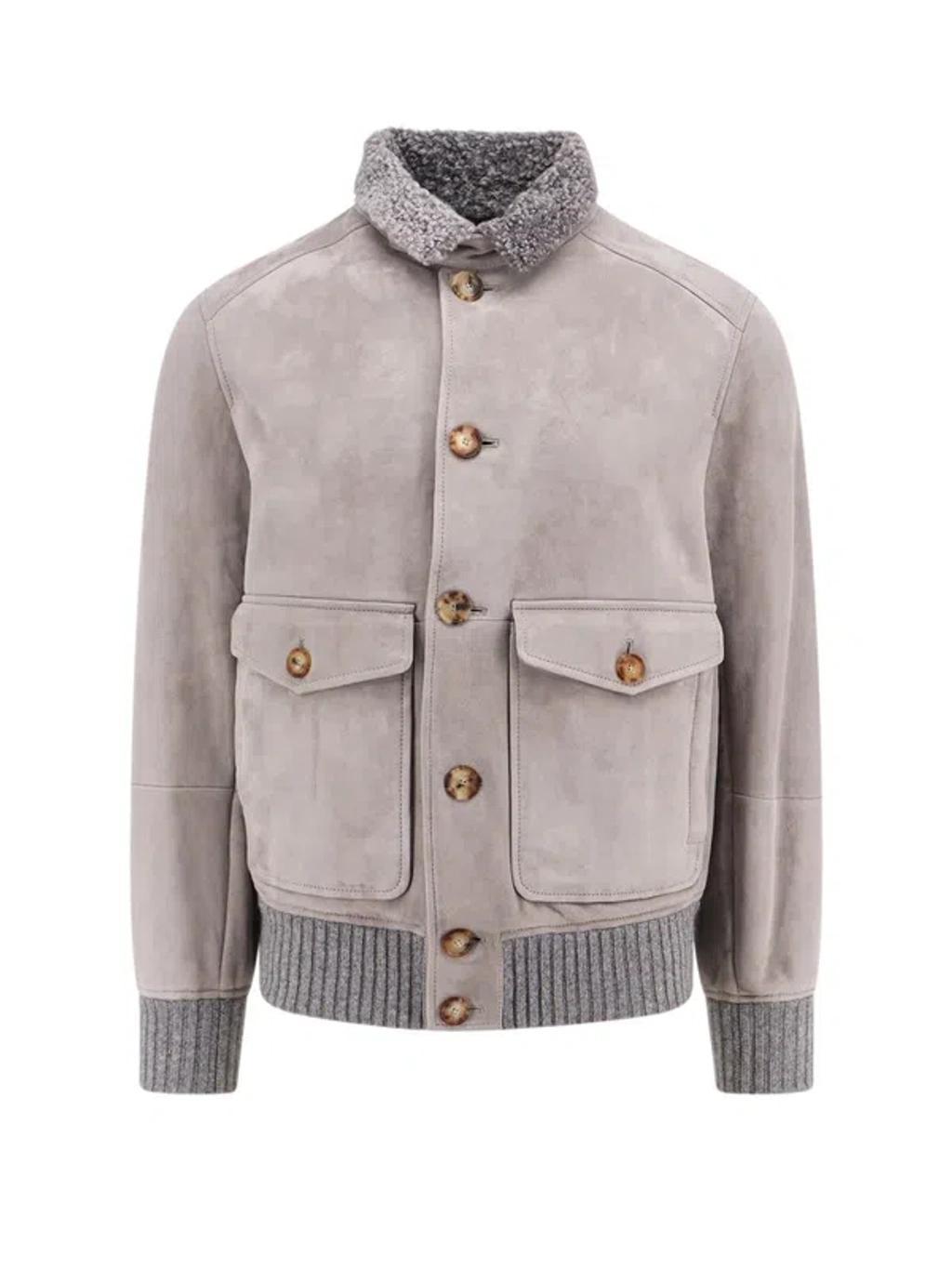 BRUNELLO CUCINELLI Buttoned Long In Grey Product Image