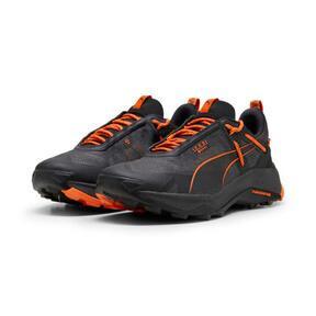 PUMA SEASONS Explore NITROâ¢ GORE-TEX Men's Hiking Shoes in Black/Flat Dark Grey/Flame Flicker Product Image