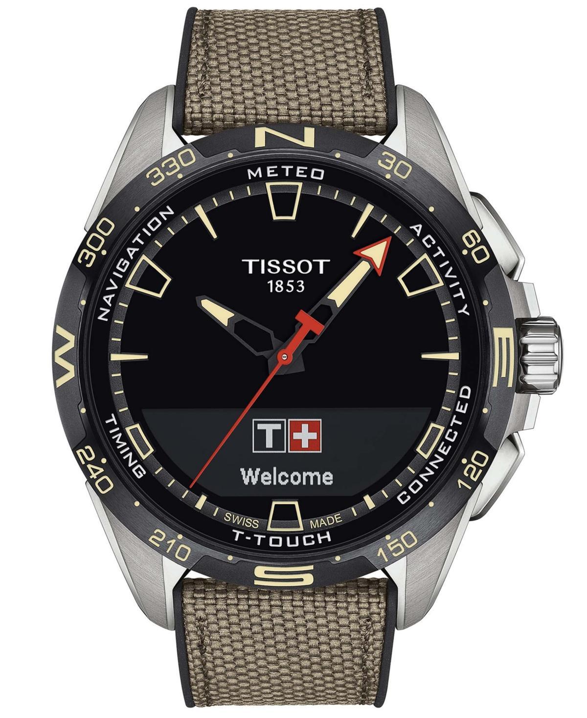 Tissot Mens T-Touch Connect Solar Blue Fabric Strap Smart Watch Product Image