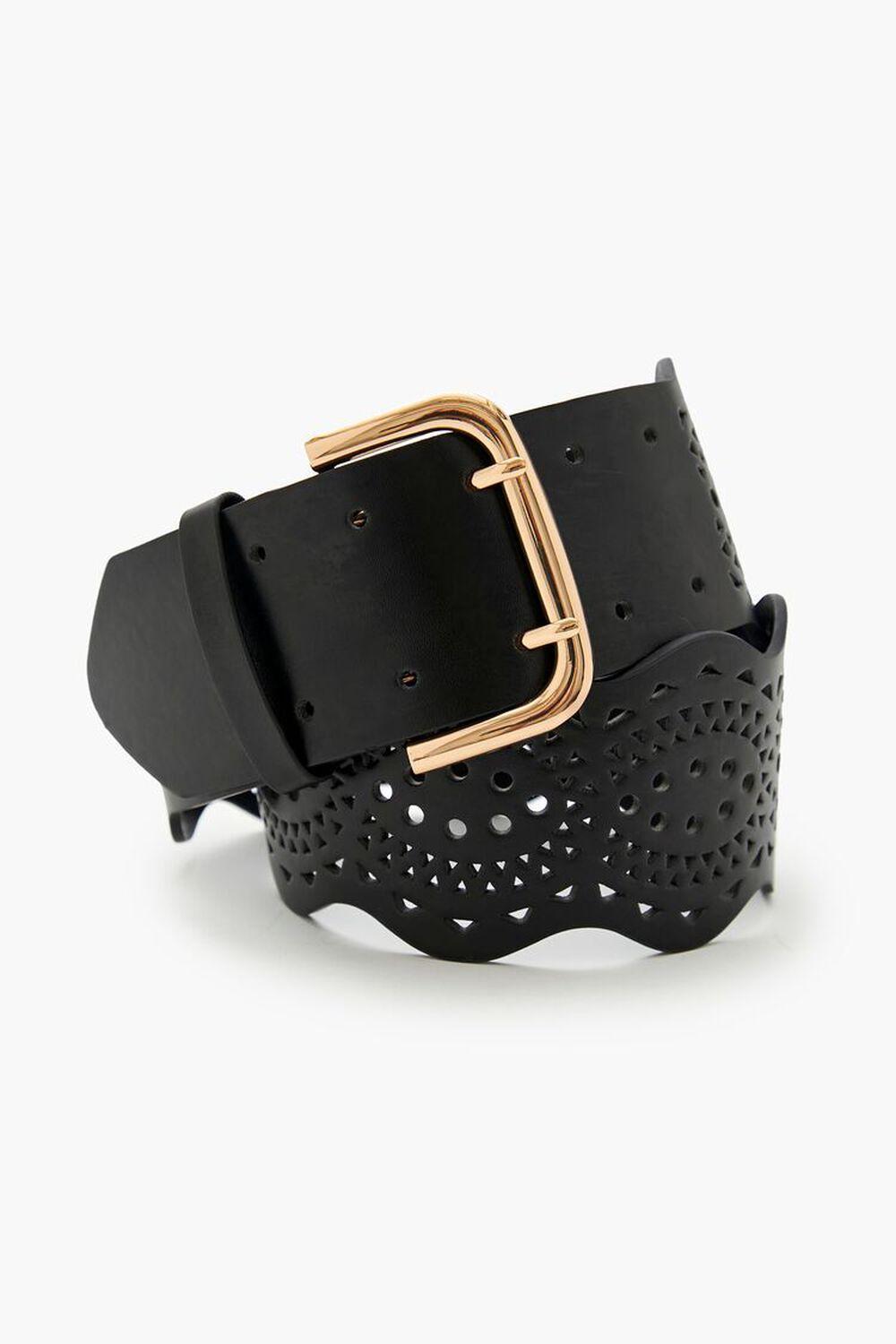 Scalloped Faux Leather Belt | Forever 21 Product Image