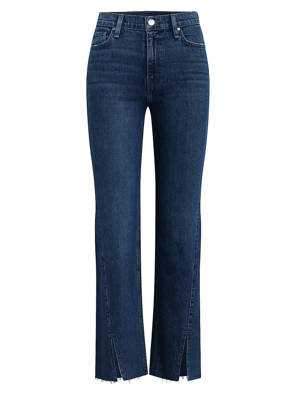 Womens Remi Split Wide-Leg Jeans Product Image