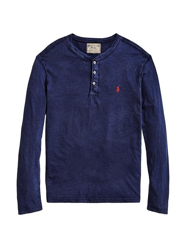 Polo Ralph Lauren Slub Jersey Henley Shirt Men's Clothing Product Image