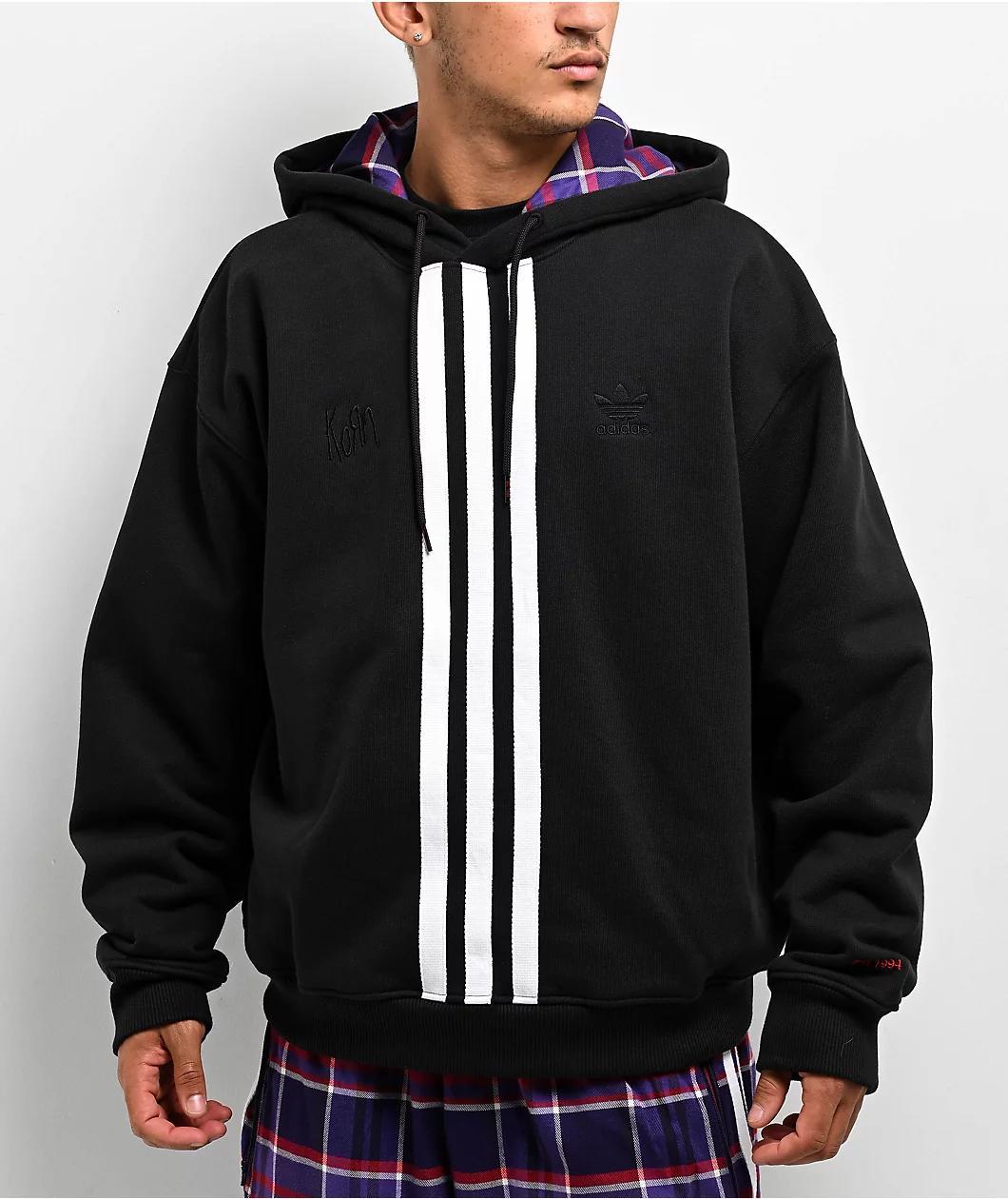 adidas x Korn Embroidered Black Hoodie Product Image