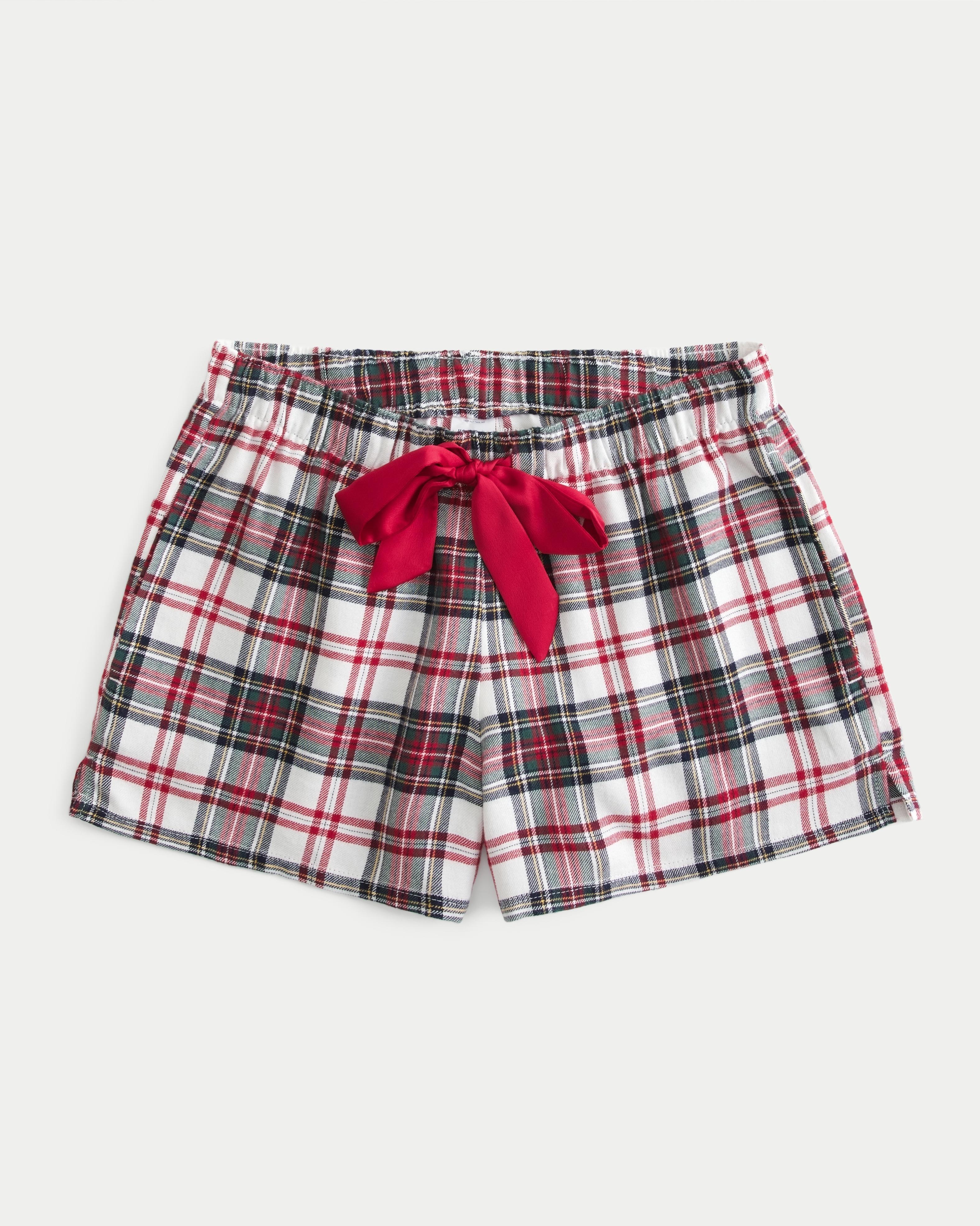 Flannel Tie Shorts Product Image