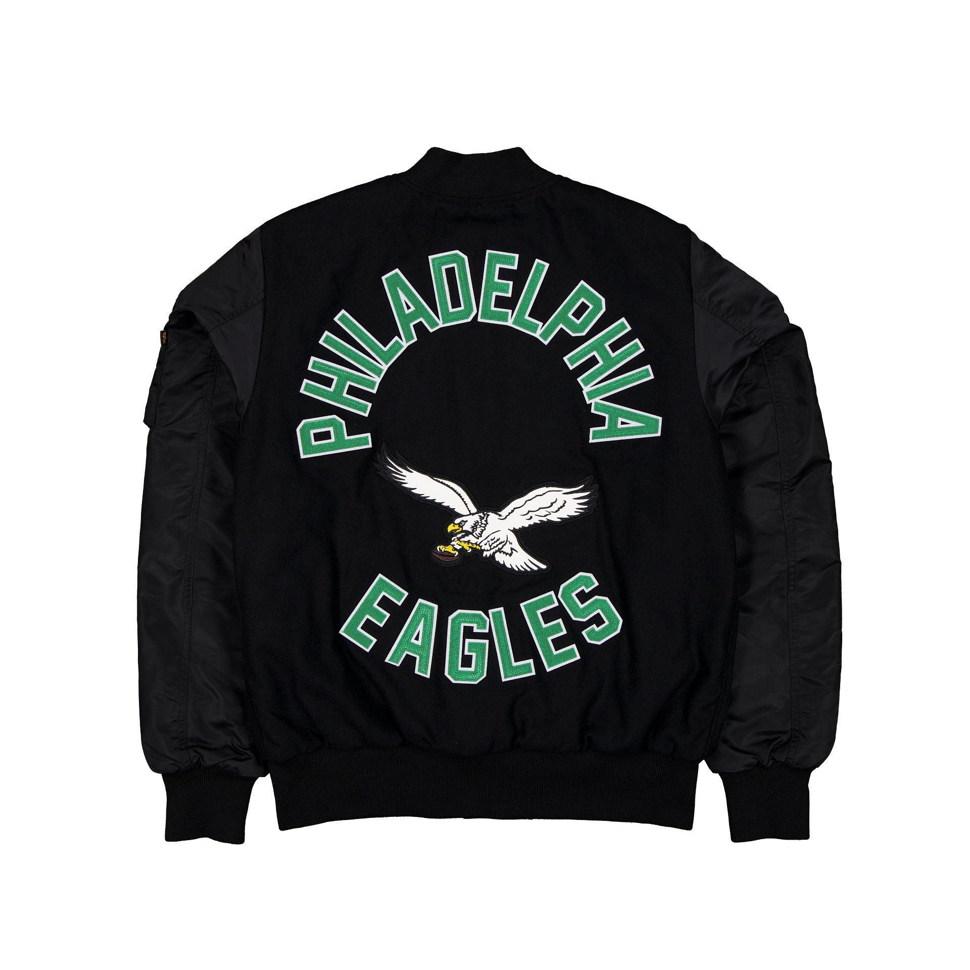 Alpha Industries x Philadelphia Eagles Historic MA-1 Wool Varsity Jacket Male Product Image