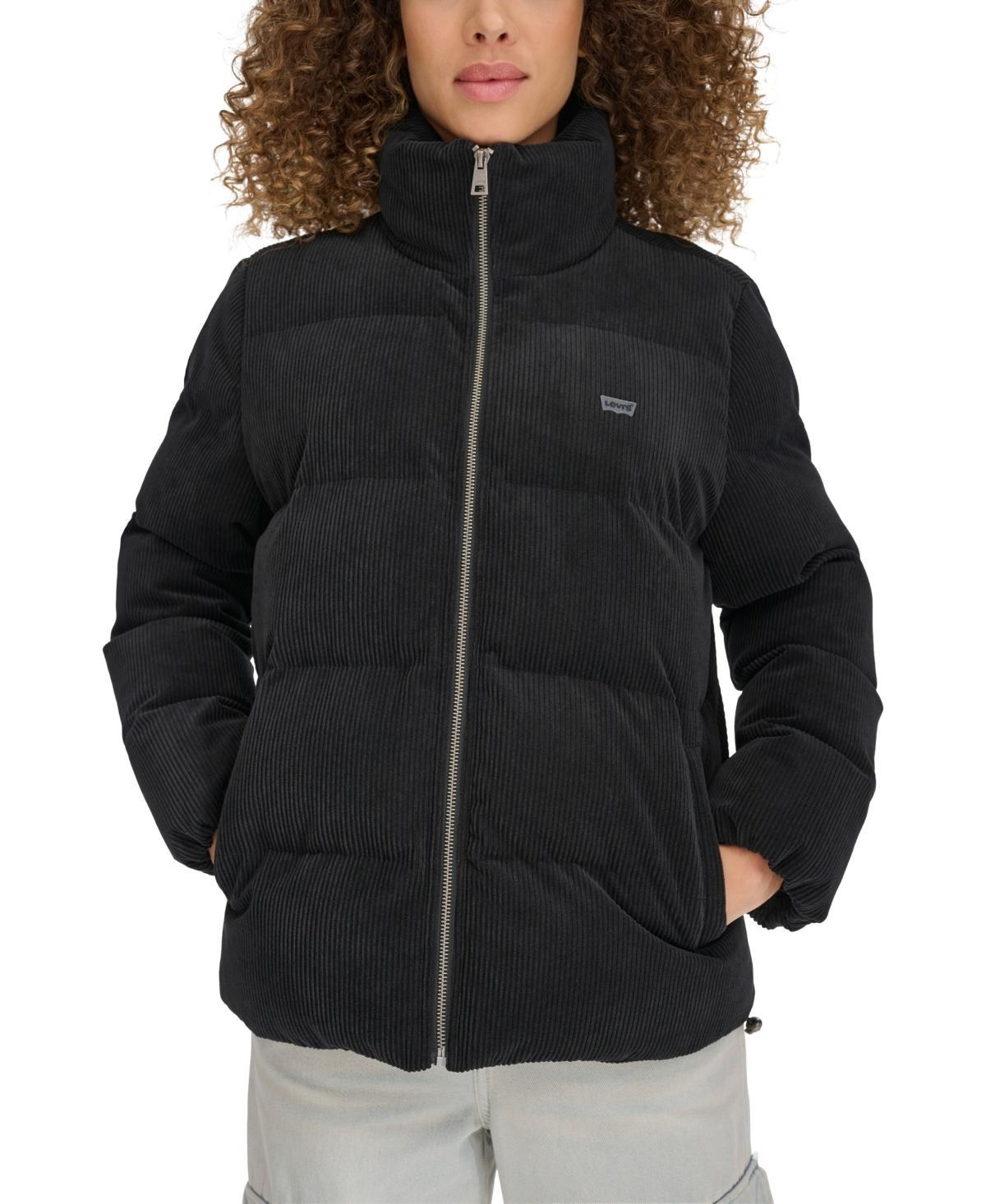 Levis Womens Corduroy Bubble Puffer Jacket Product Image