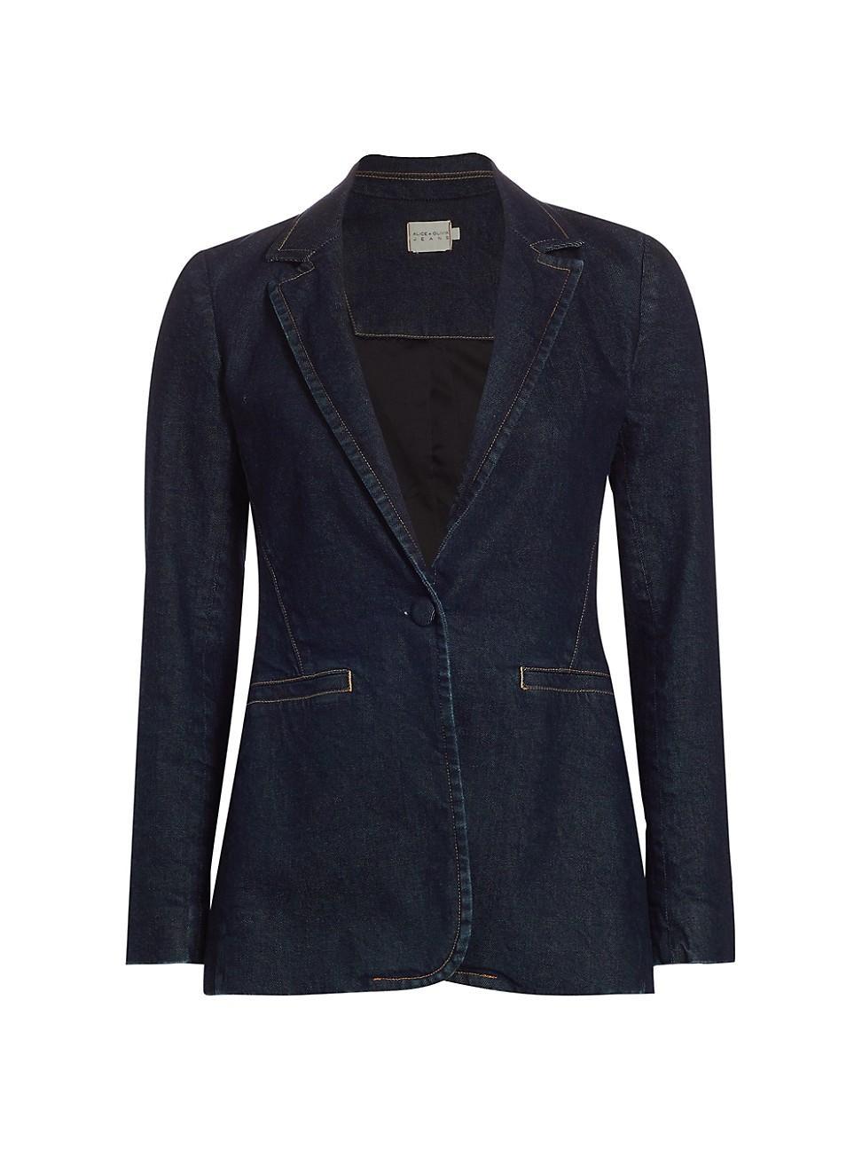 Womens Macey Fitted Denim Jacket product image