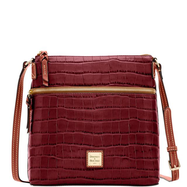 Dooney & Bourke Womens Oakdale Crossbody Leather Shoulder Bag in Wine Product Image