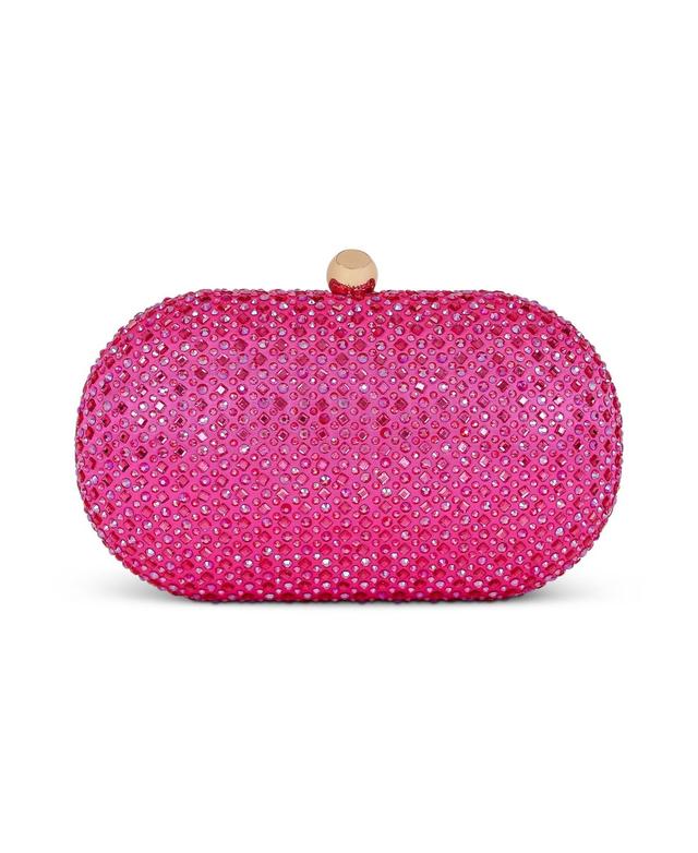 Jewel Badgley Mischka Womans Ella Fully Crystal Oval Minaudiere Product Image