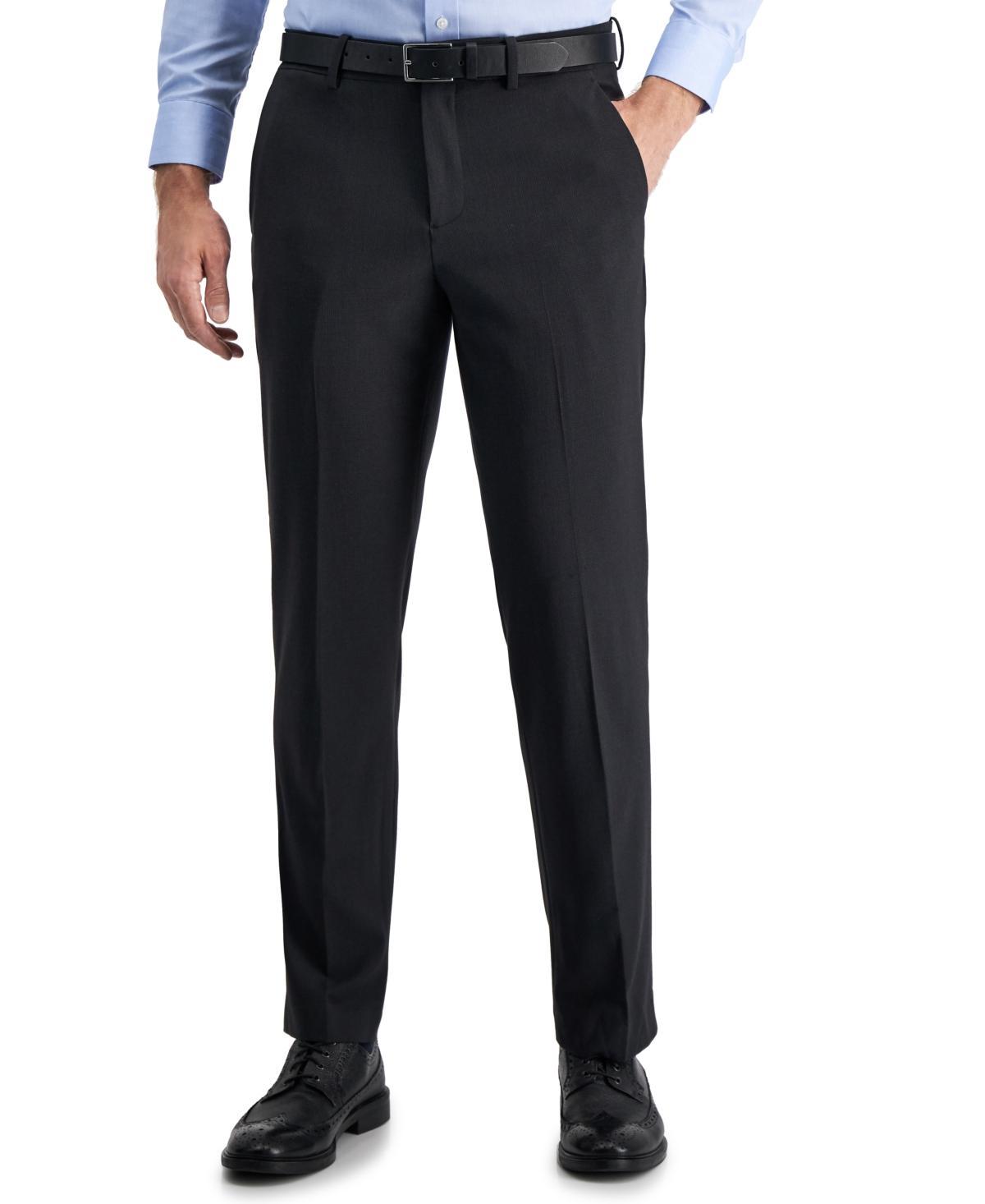 Perry Ellis Mens Portfolio Modern-Fit Performance Mini Check Pants Product Image