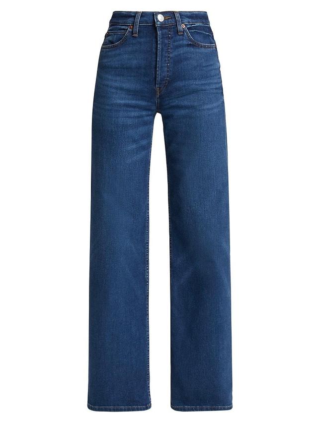 Womens 70s Ultra High-Rise Stretch Wide-Leg Jeans Product Image