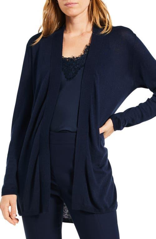 NIC+ZOE All Year Back Of Chair Cardigan (Dark Indigo) Women's Clothing Product Image