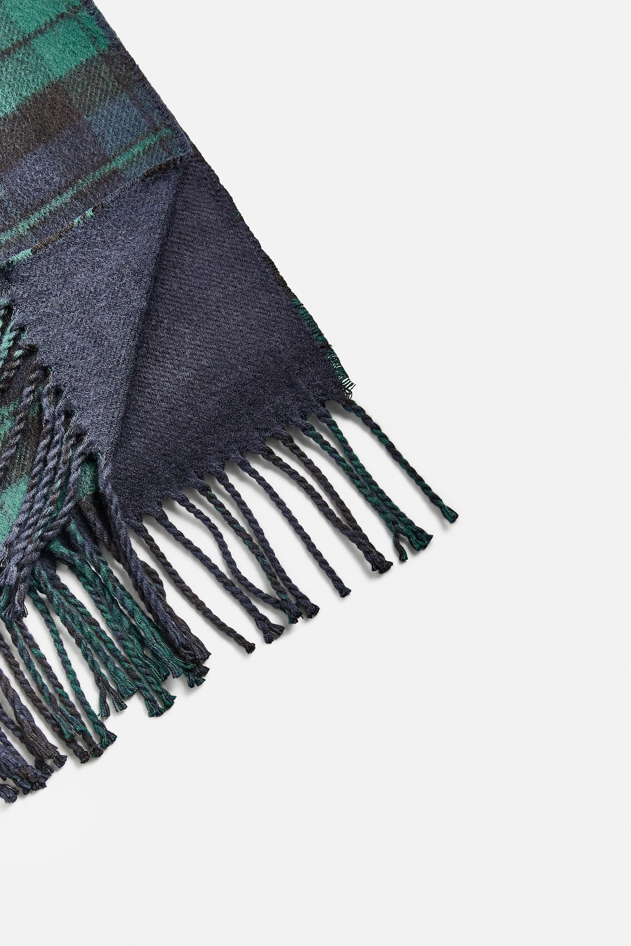 PLAID COMBINATION SCARF Product Image