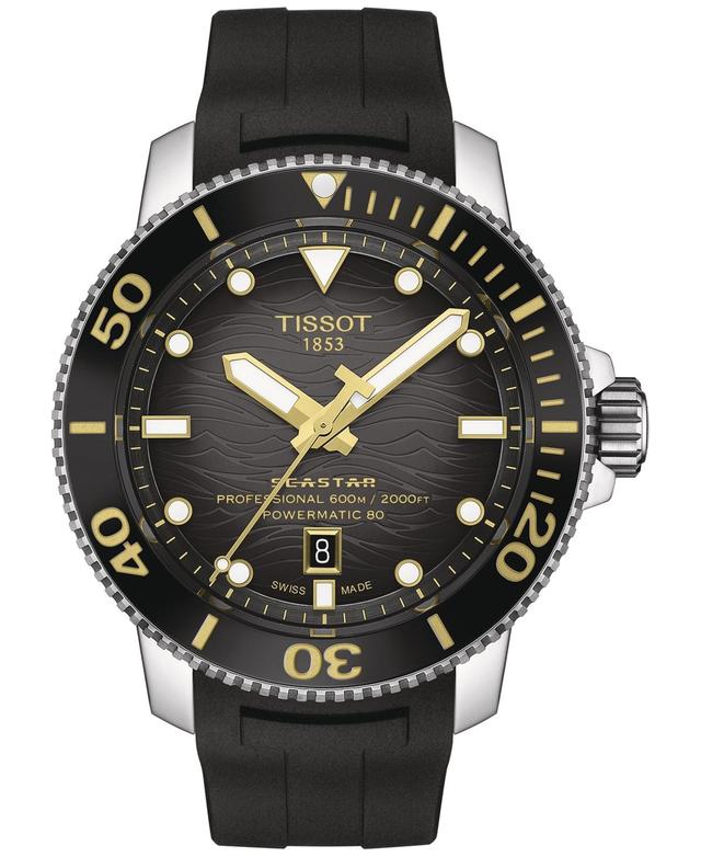 Tissot Seastar 2000 Professional Powermatic 80 Rubber Strap Watch, 46mm Product Image