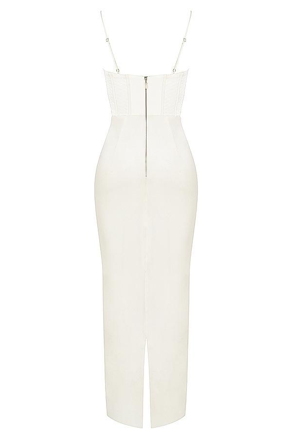 Charmaine Ivory Corset Maxi Dress Product Image