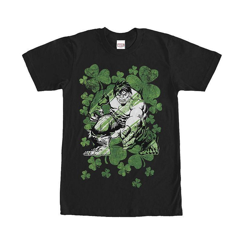 Marvel Comics Retro Shamrock Incredible Hulk Tee, Mens Product Image