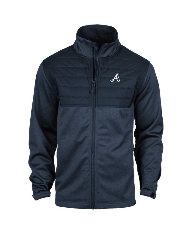 Mens Dunbrooke Heather Navy Atlanta Braves Explorer Full-Zip Jacket Product Image