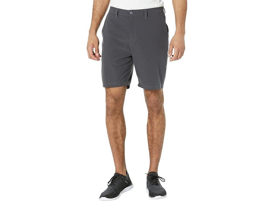 SAXX UNDERWEAR Go To Town 9 2-in-1 Hybrid Shorts with Mesh Liner (Faded Black) Men's Shorts Product Image