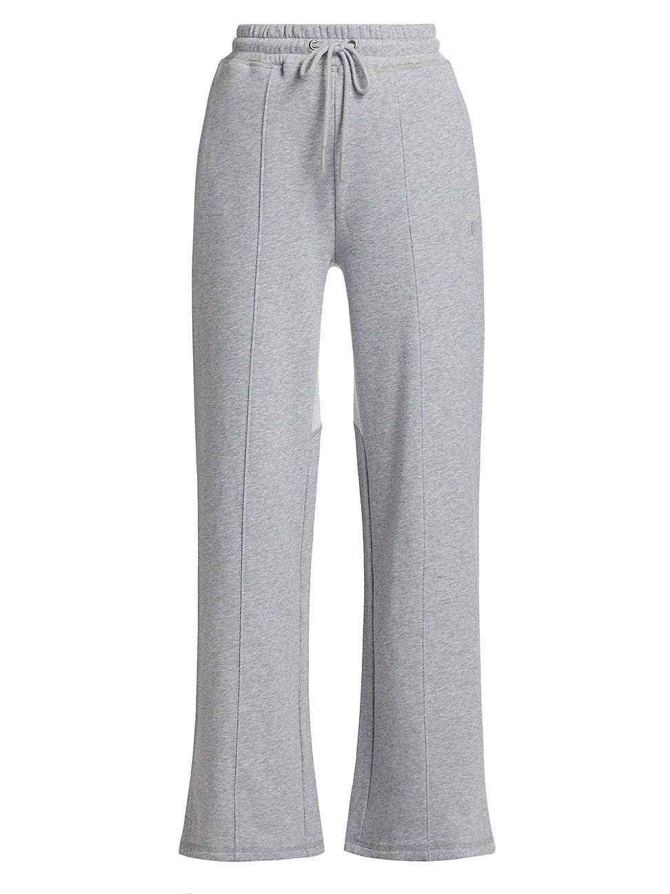 Womens Heart-Motif Cotton-Fleece Sweatpants Product Image