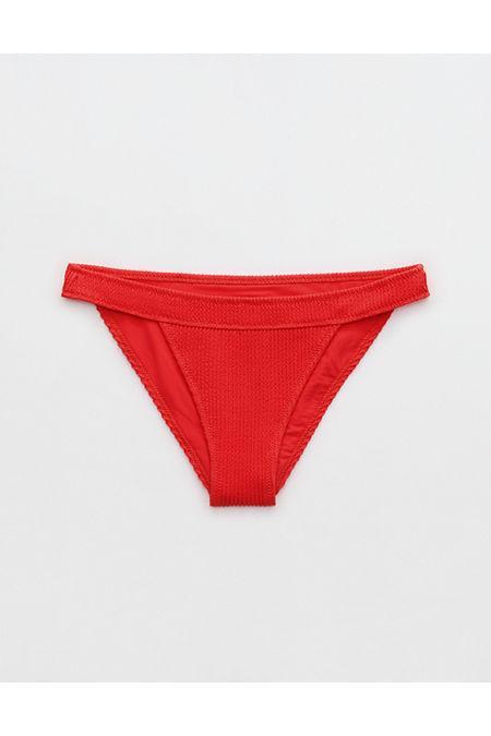 Aerie Crinkle Banded Cheeky Bikini Bottom Women's Product Image