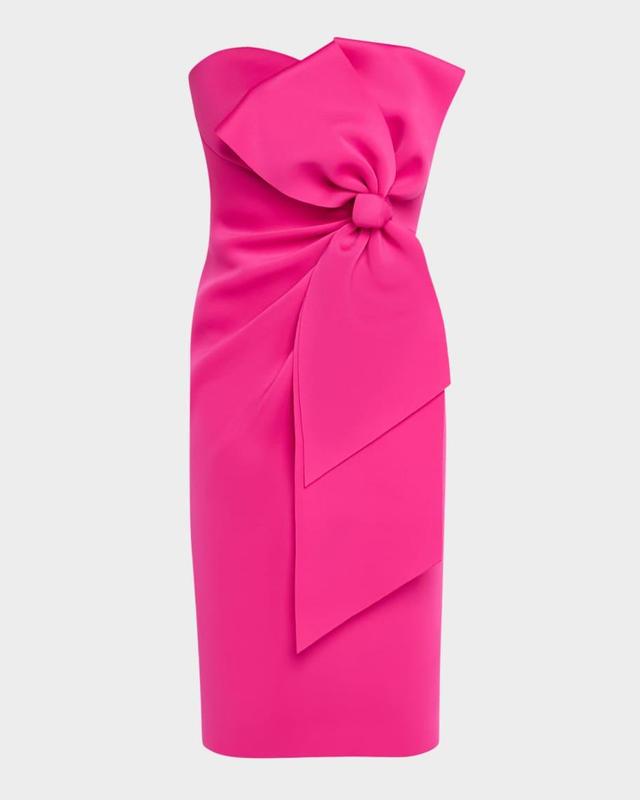 Strapless Bow-Front Bodycon Dress Product Image