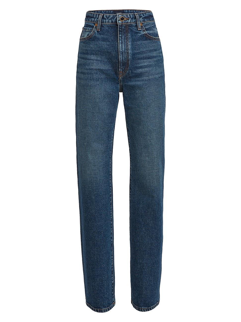 Danielle High-Rise Straight-Leg Ankle Jeans Product Image