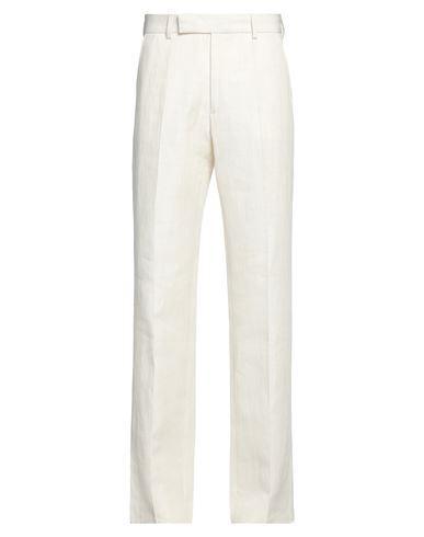 JACQUEMUS Man Pants Cream Size 30 Linen, Viscose, Polyester In White Product Image