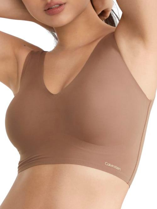 Calvin Klein Invisibles Comfort Lightly Lined V-Neck Bralette QF4708, Womens Product Image