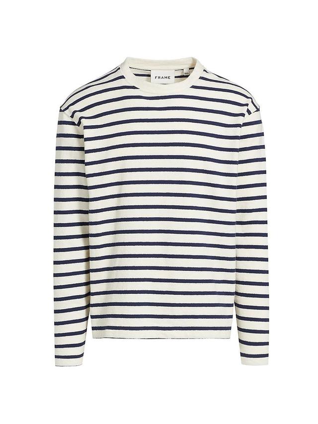 Mens Relaxed Striped Long-Sleeve T-Shirt Product Image