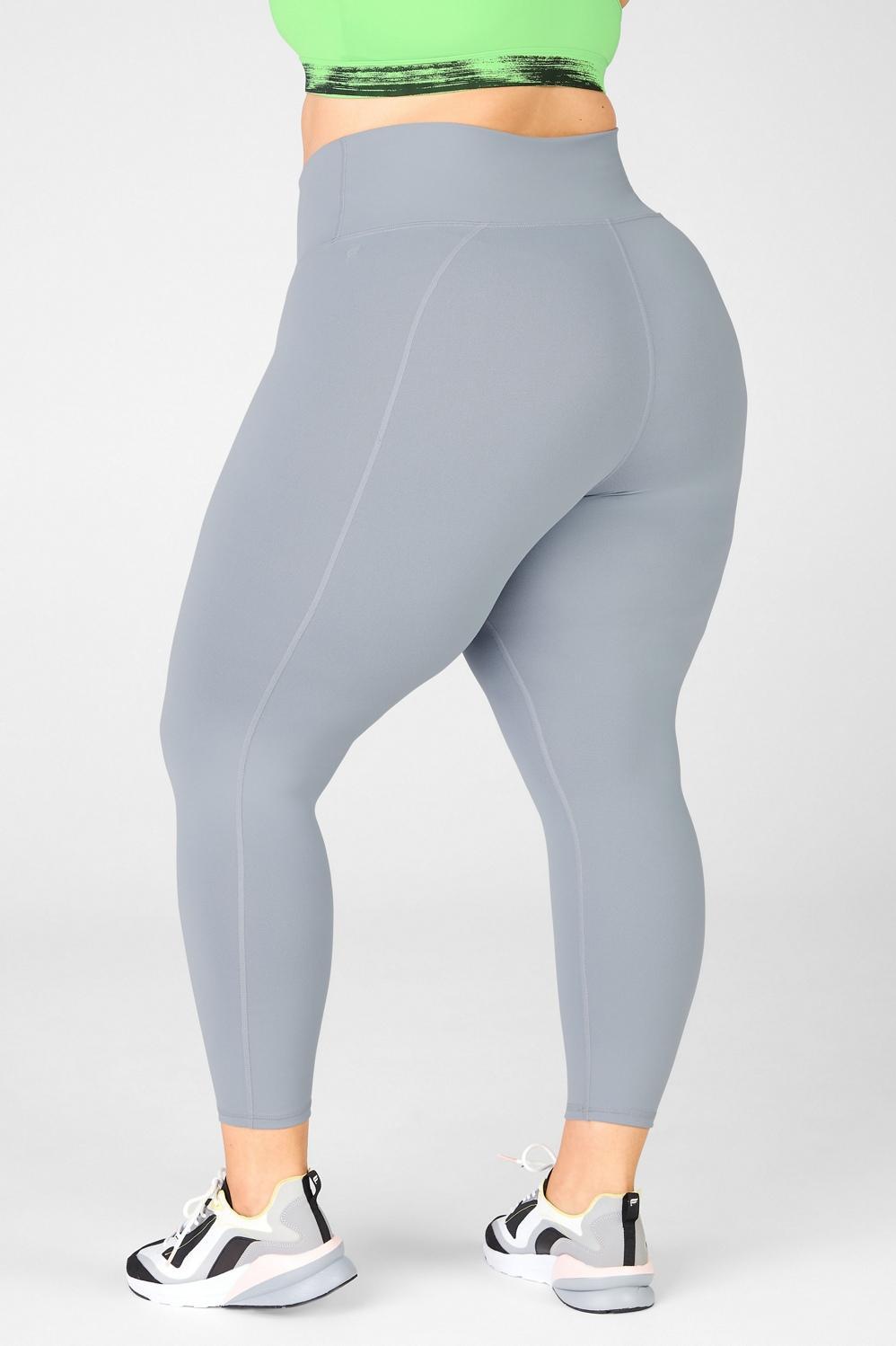 Fabletics Define High-Waisted 7/8 Legging Womens Pebble plus Size 4X Product Image