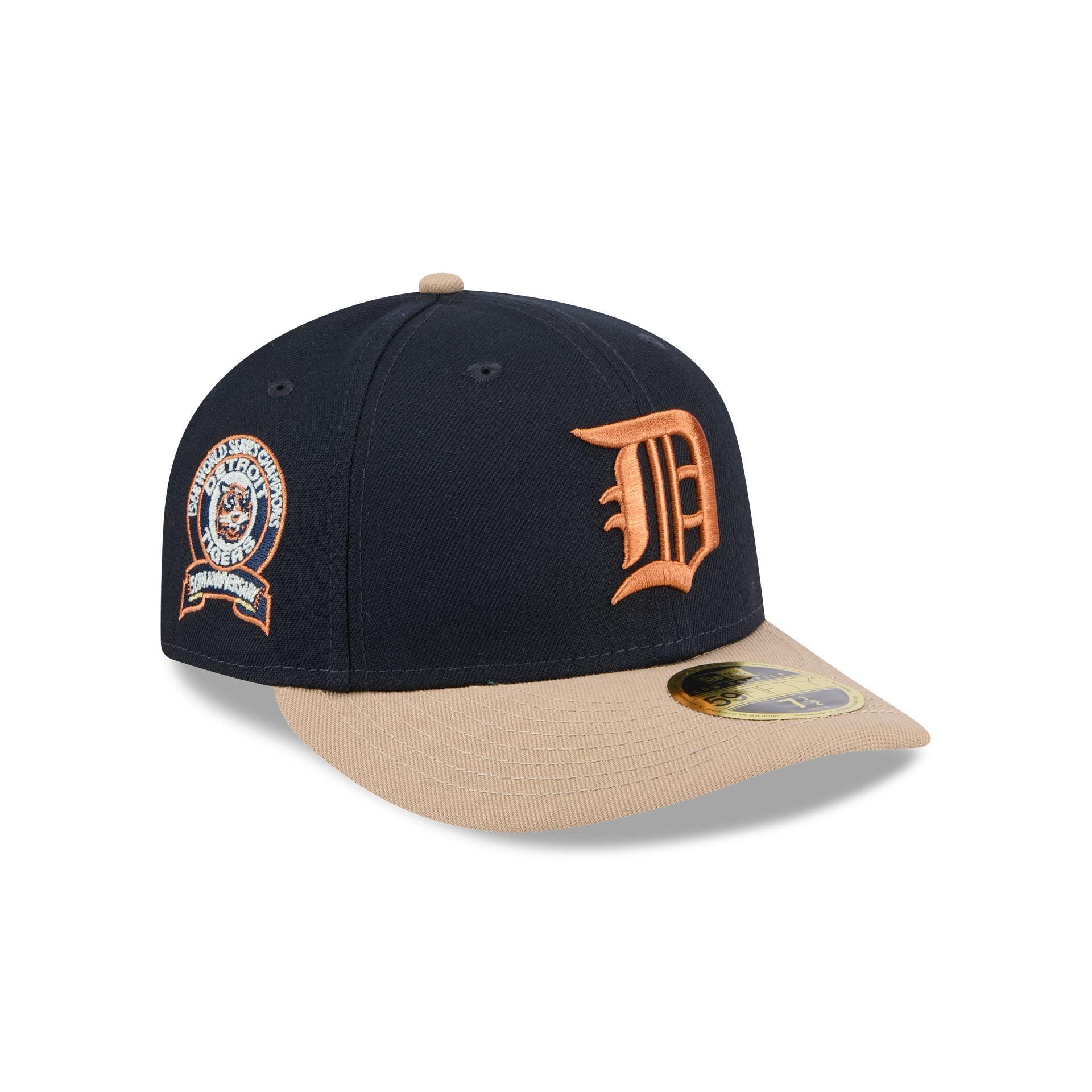 Detroit Tigers Blue Ivory Low Profile 59FIFTY Fitted Hat Male Product Image