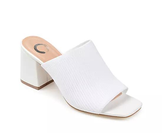 Journee Collection Womens Lorenna Block Heel Slide Sandals Product Image