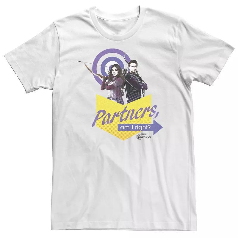 Big & Tall Marvel Hawkeye Partners Am I Right? Tee, Mens Product Image