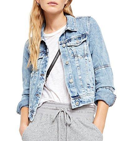 Free People We the Free Rumors Denim Jacket Product Image