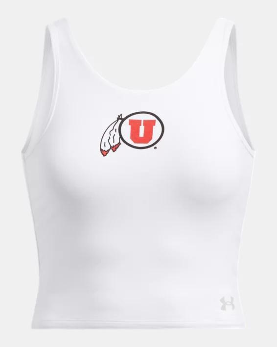 Womens UA Motion Gameday Collegiate Crop Tank Product Image