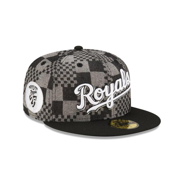 Kansas City Royals Pattern Denim 59FIFTY Fitted Hat Male Product Image