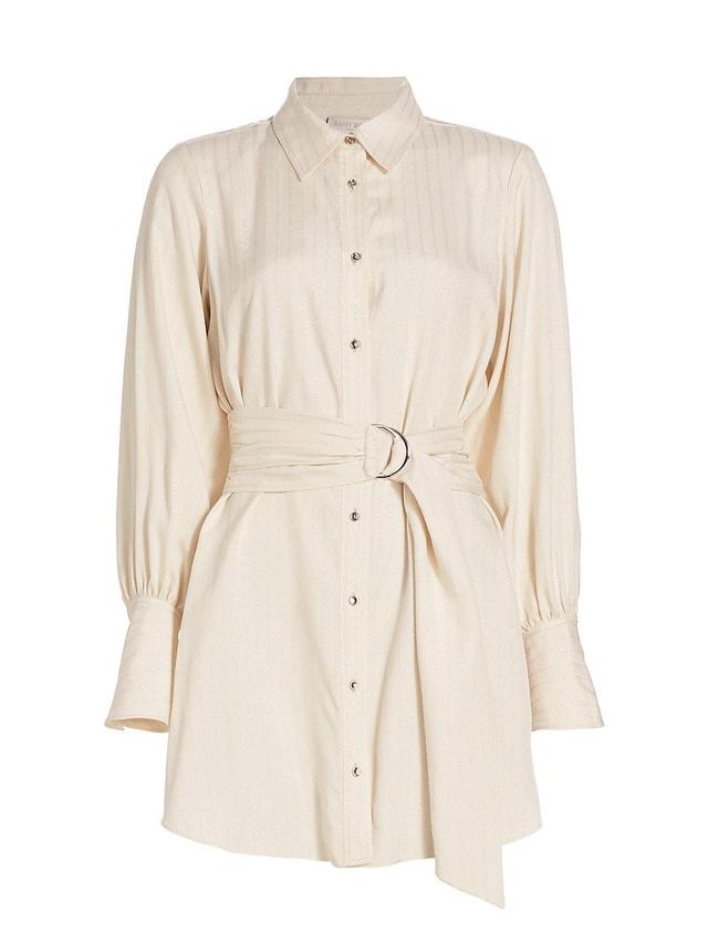 Womens Nellie Pinstriped Shirtdress Product Image