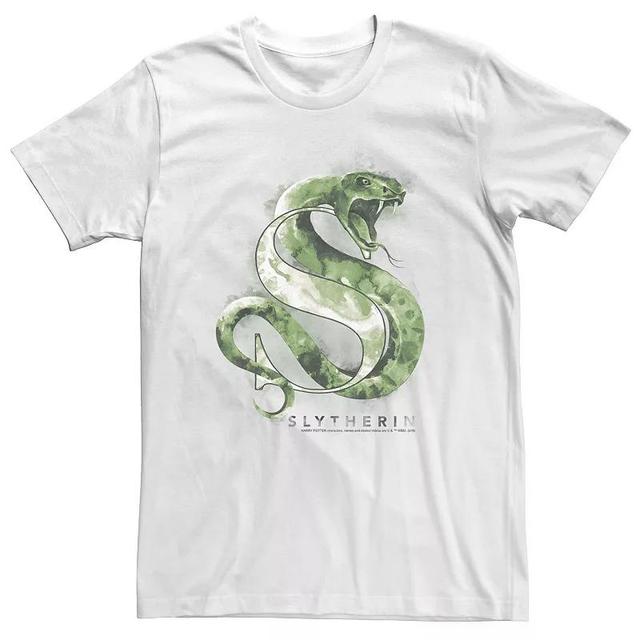 Big & Tall Harry Potter Slytherin House Watercolor Tee, Mens, Size: 3XL, White Product Image