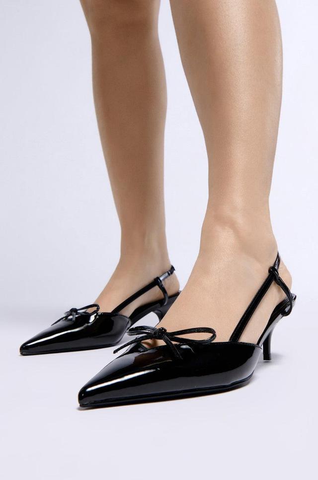 AZALEA WANG CORDIS BLACK SLINGBACK PUMP Product Image