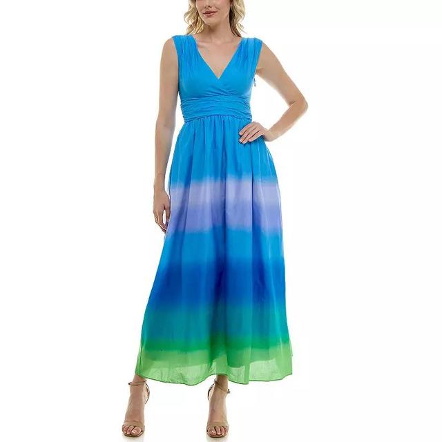 Womens Taylor V-Neck Ombre Maxi Dress Product Image