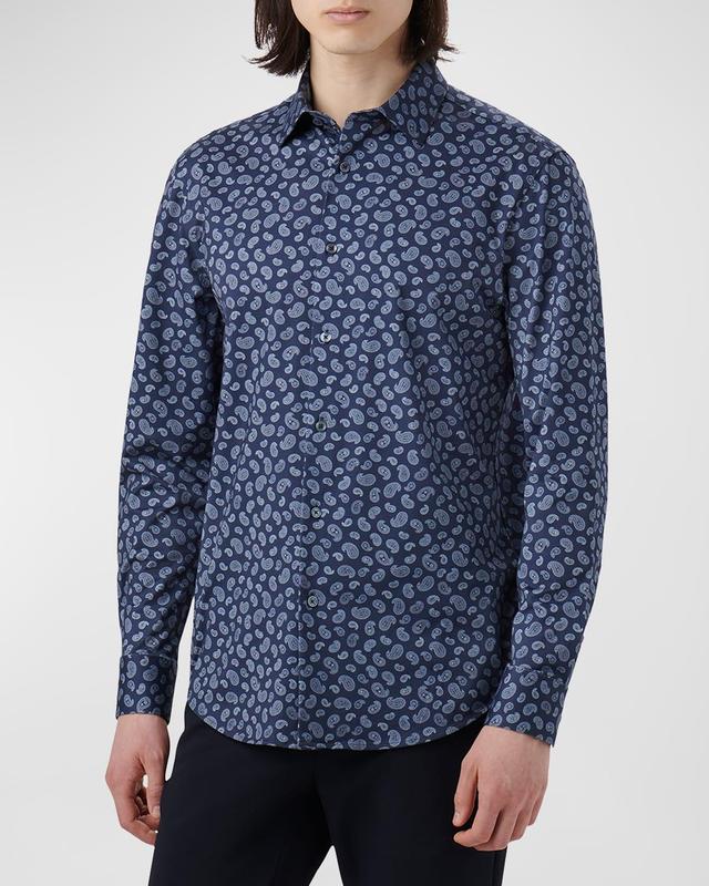 Mens James Paisley-Print OoohCotton Sport Shirt Product Image