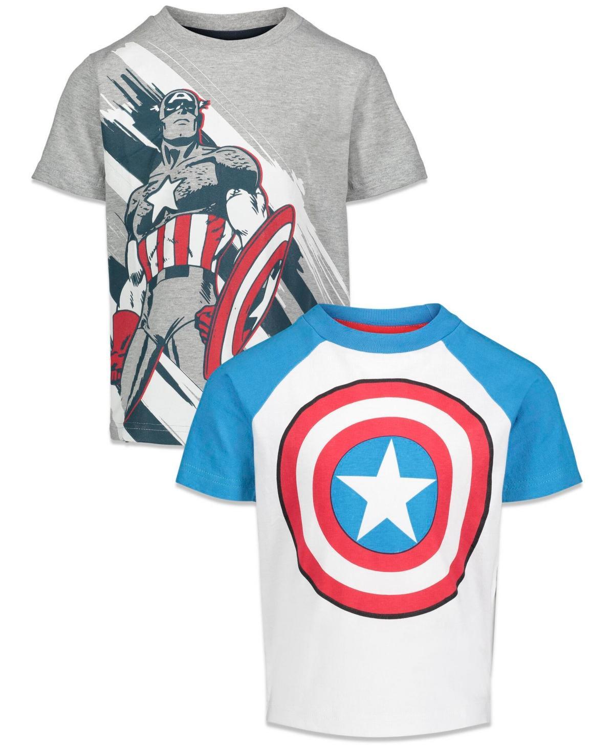 Marvel Boys Avengers Spider-Man 2 Pack T-Shirts to (2T - 18-20) - Grey Product Image